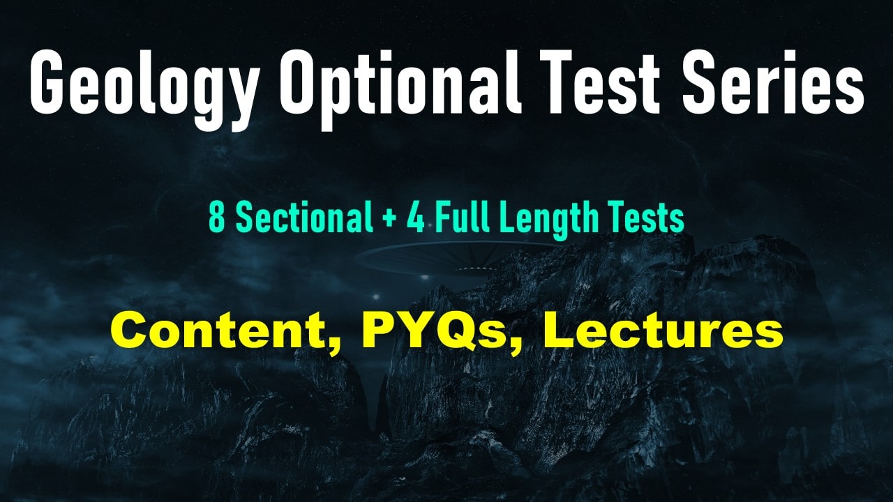 Geology Optional Test Series 2026 / 2027